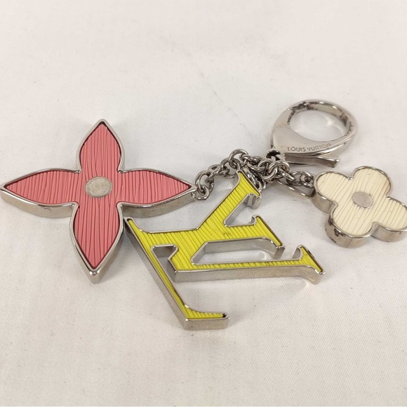 Louis Vuitton M99256 Pink Yellow White Bag Charm - Picture 1 of 5